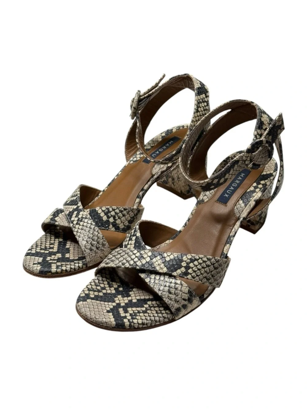 VHTF: Margaux 𓀬 The City Sandal 𓀬 Python Embossed 𓀬 40N 9N 9.5N 𓀬 Best Seller 𓀬